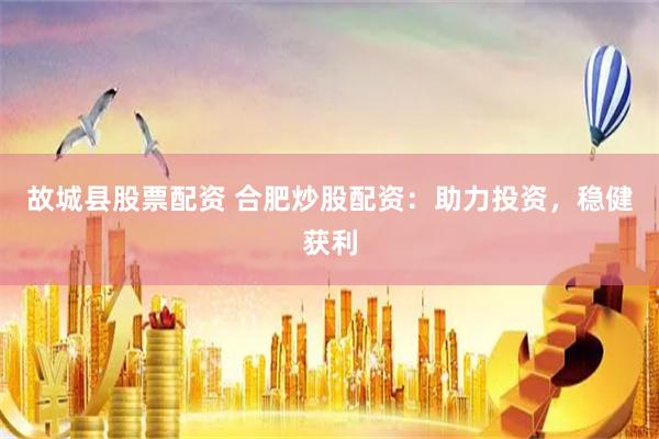 故城县股票配资 合肥炒股配资：助力投资，稳健获利